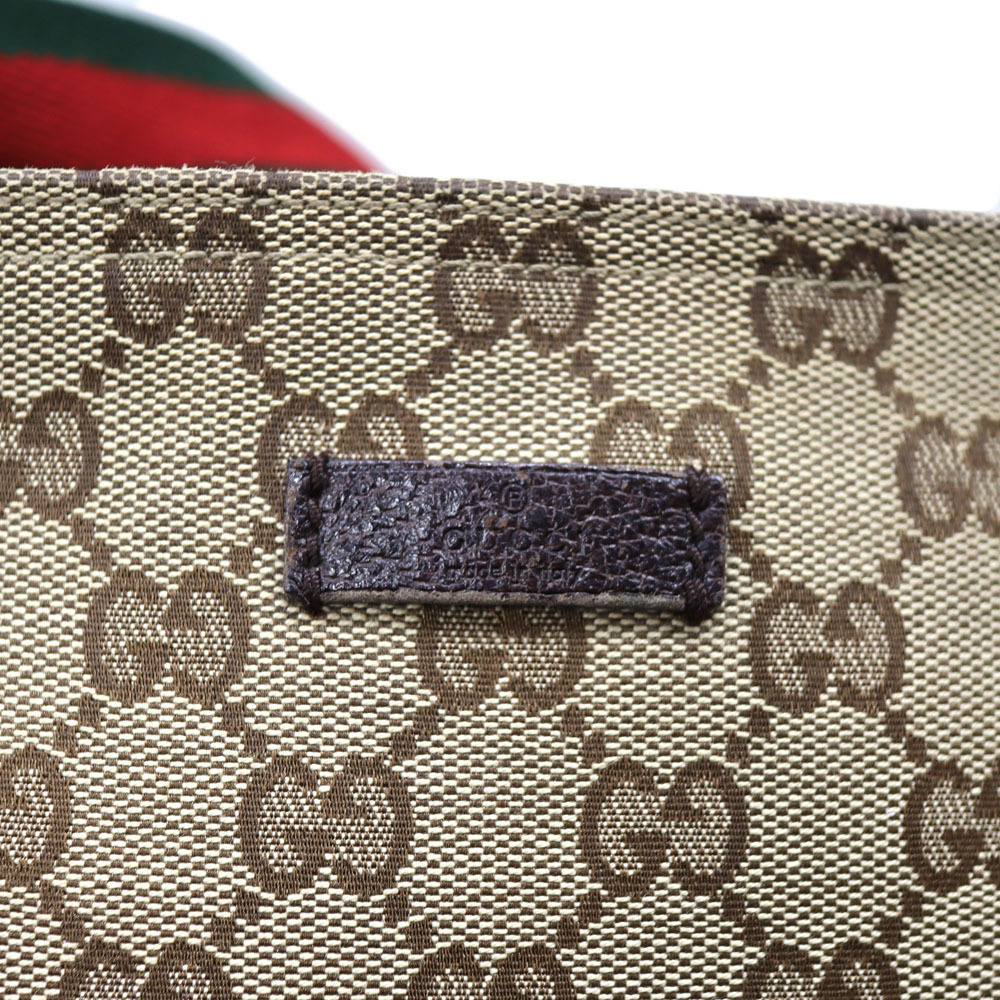 Gucci GG Sherry Line messenger bag monogram brown leather - Picture 9 of 11